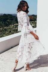 Dreams of Romance Lace High&Low Midi Dress