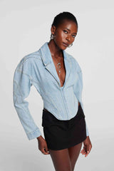 Fallon Corset Denim Jacket