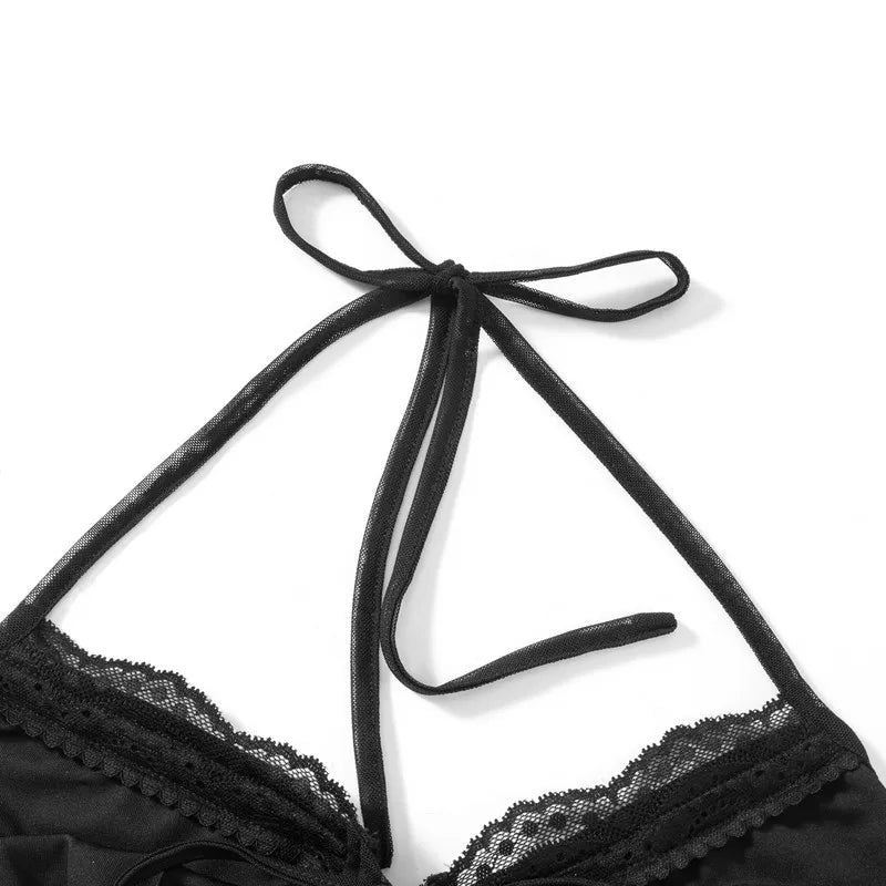 Durchsichtiges Spitzenkleid für Damen