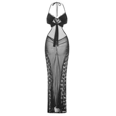 Durchsichtiges Spitzenkleid für Damen