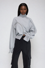 Waverley Asymmetrisches Reißverschluss-Top