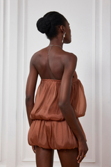 Whitney – Ärmelloses Minikleid aus Netzstoff mit Rüschen