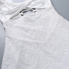 Minikleid aus bestickter Spitze
