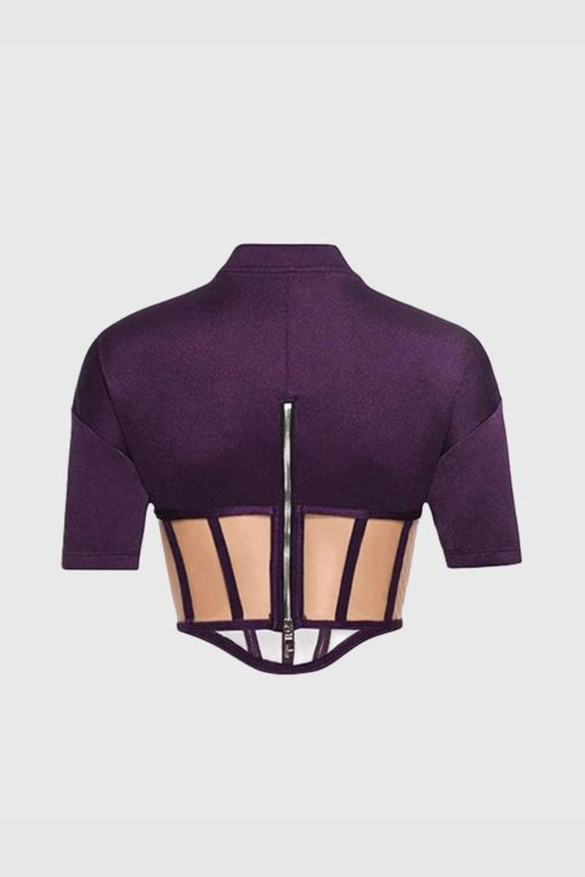 Zora Corset T shirt In Purple