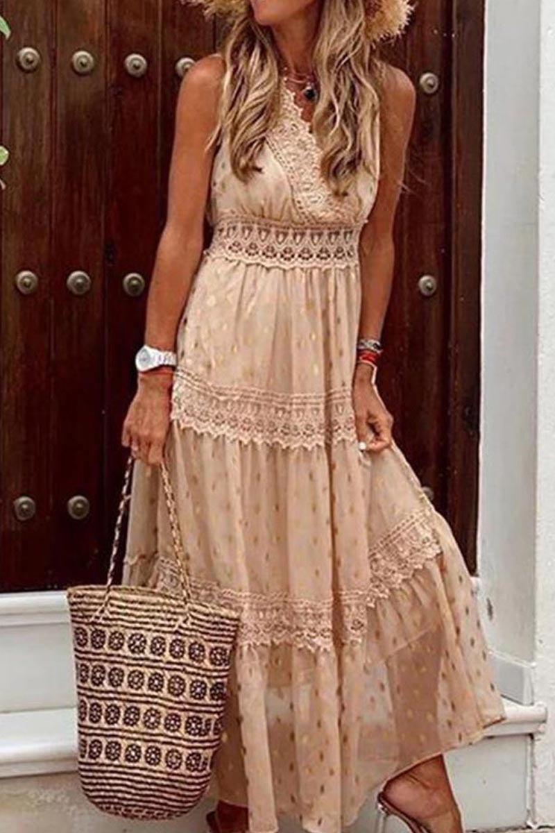 Bohemian Beach Graceful Maxikleid