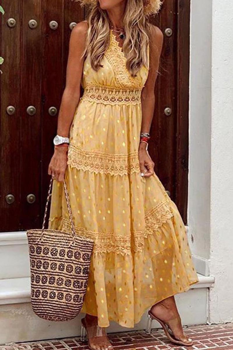 Bohemian Beach Graceful Maxikleid