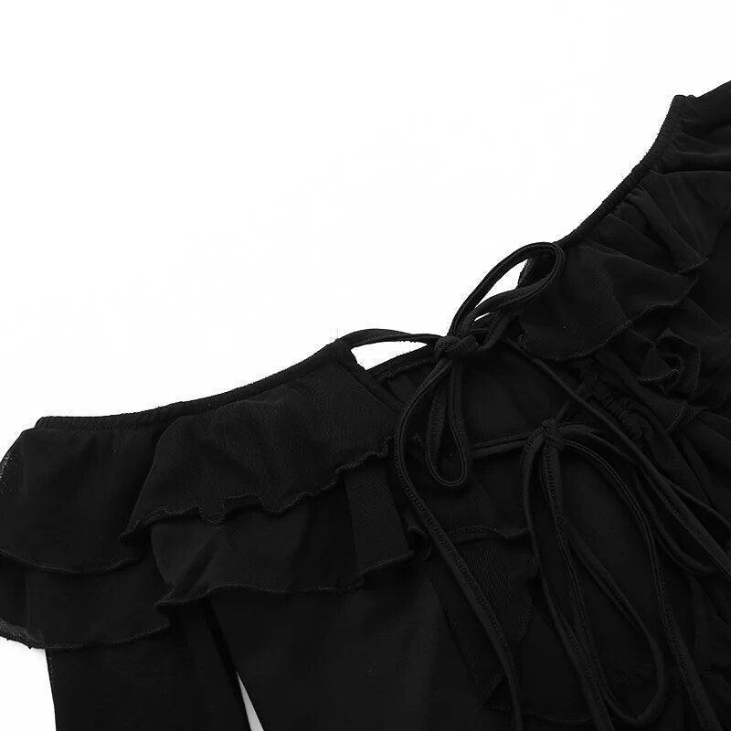 Minikleid mit Bindeband vorne