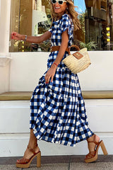 My Interpretation Plaid Shirt Maxi Dress