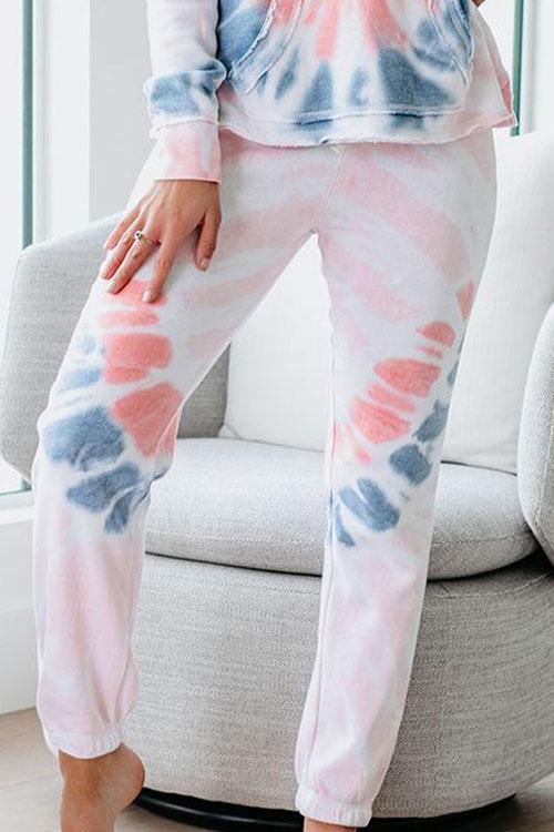 Tie Dye Flower Casual Pants