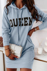 Queen of Comfort Hooded Mini Dress