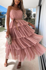 Romance on Repeat Tulle Midi Dress