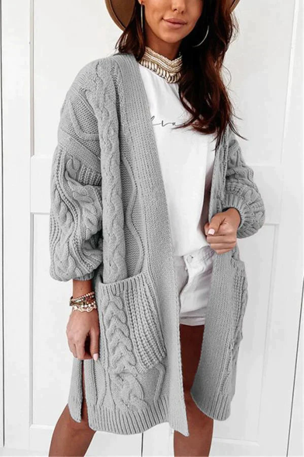 Big City Mood Cable Knit Cardigan