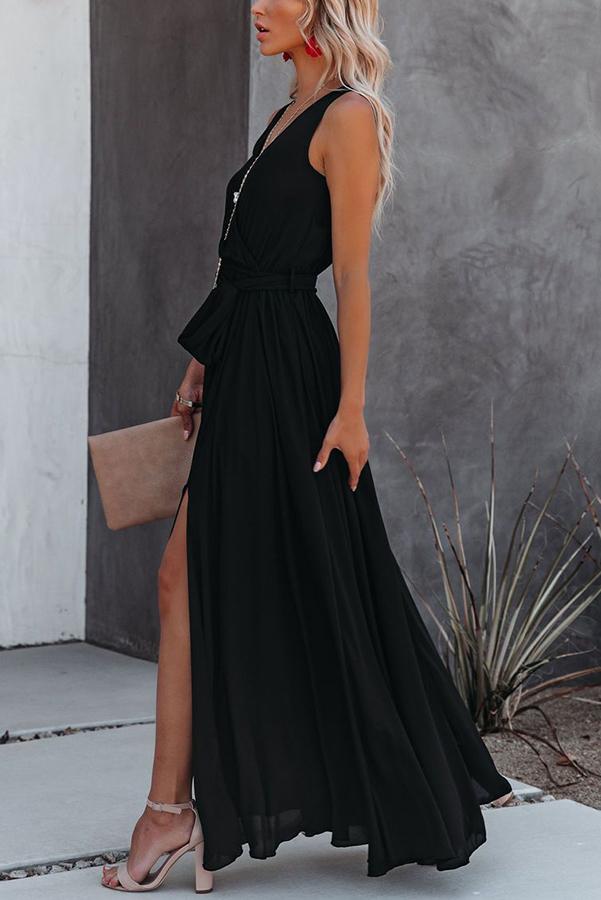 Dancing At Midnight Sleeveless Maxi Dress