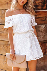 Naylor Off The Shoulder Lace Dress