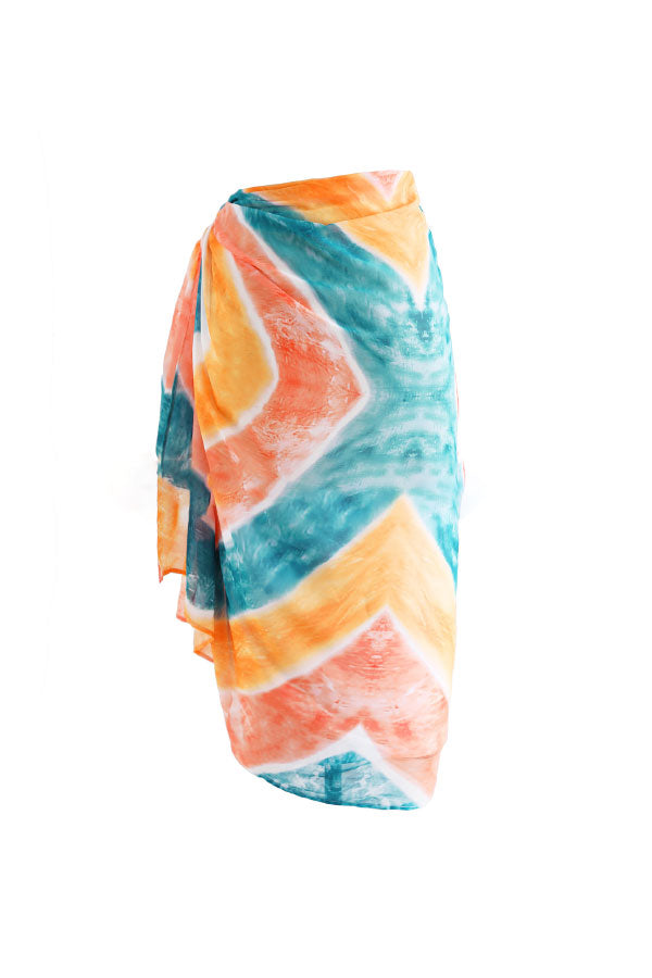 Beach Holiday Tie-dye Print Skirt