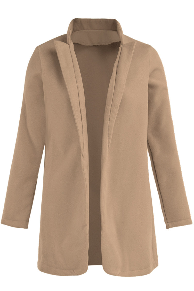 Casual Long Sleeve Regular Sleeve Solid Coats(6 Colors)