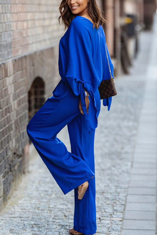 Newport Look Kimono Wide Leg Pants Suit