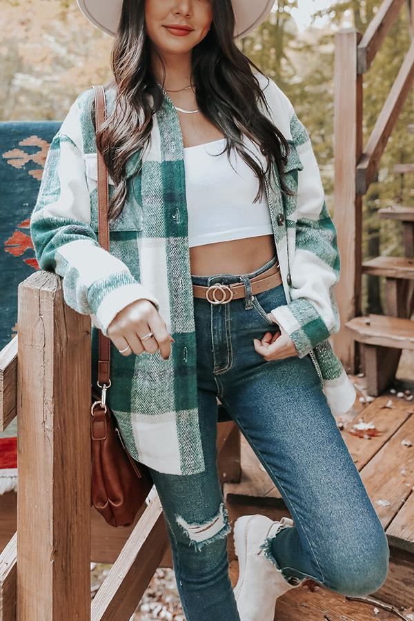 Women's Plaid Jacket Shacket