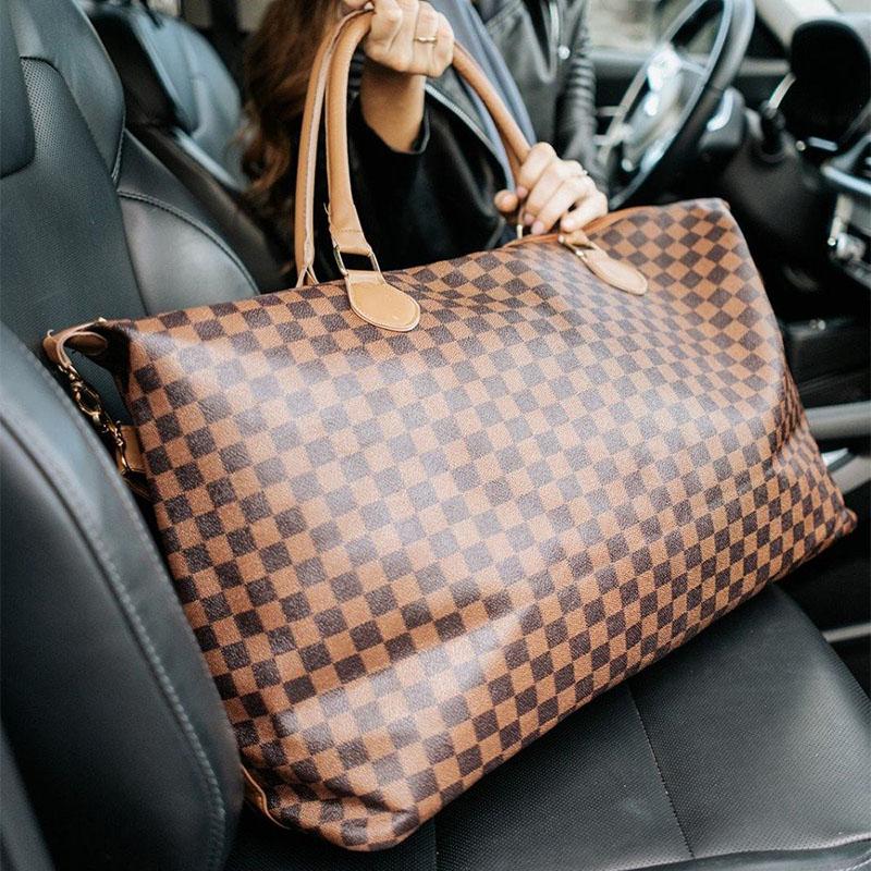 Karierte Wochenendtasche 