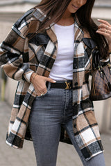 Women's  Oversized Plaid jacket Coat