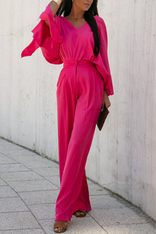 Newport Look Kimono Wide Leg Pants Suit