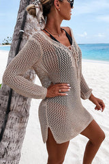 Moving To Malibu Lace Up Knit Cover-ups