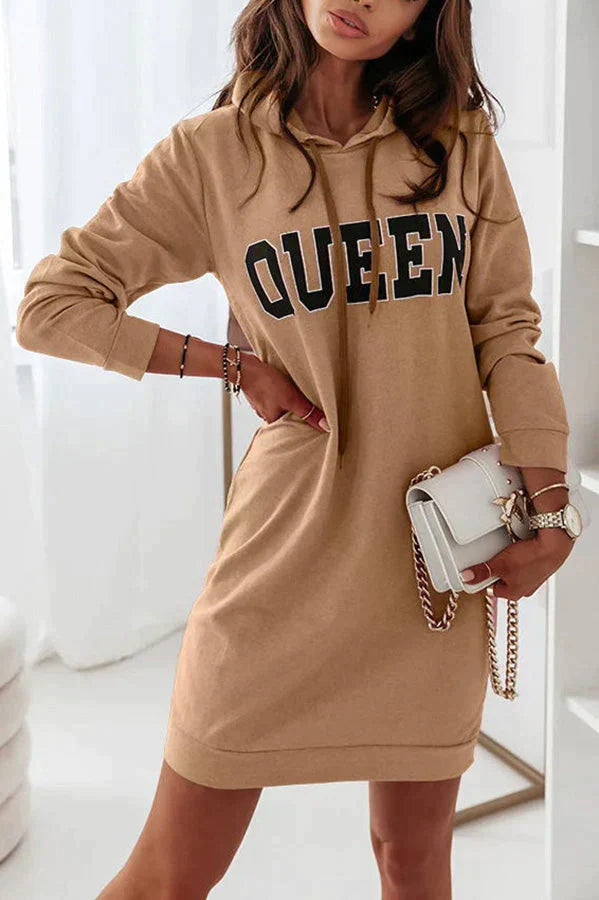 Queen of Comfort Hooded Mini Dress