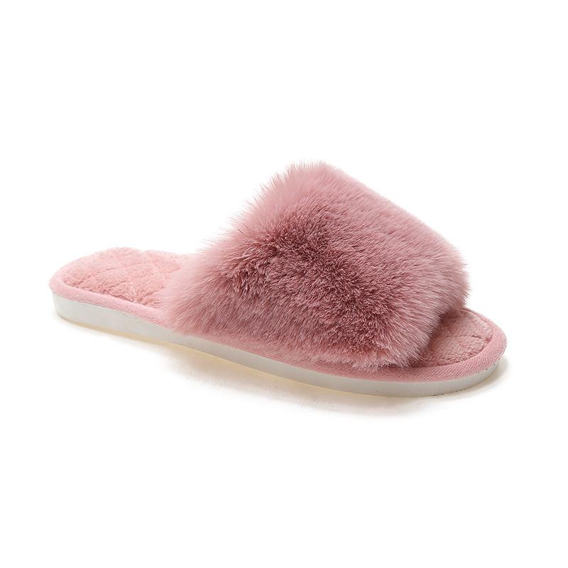 Plush Cross-floor Cotton Slippers