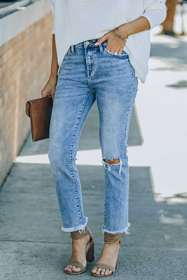 Daily Comfort Ripped Jeans