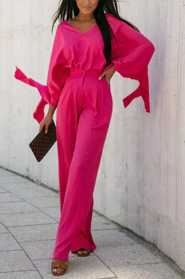 Newport Look Kimono Wide Leg Pants Suit