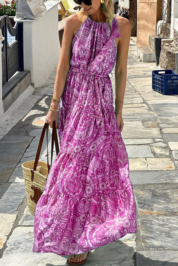 Splendid Living Floral Halter Maxi Dress