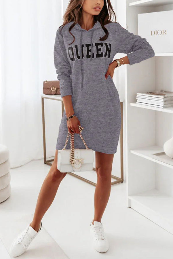 Queen of Comfort Hooded Mini Dress