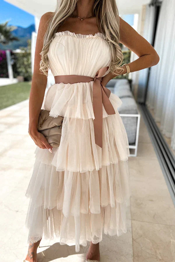 Romance on Repeat Tulle Midi Dress