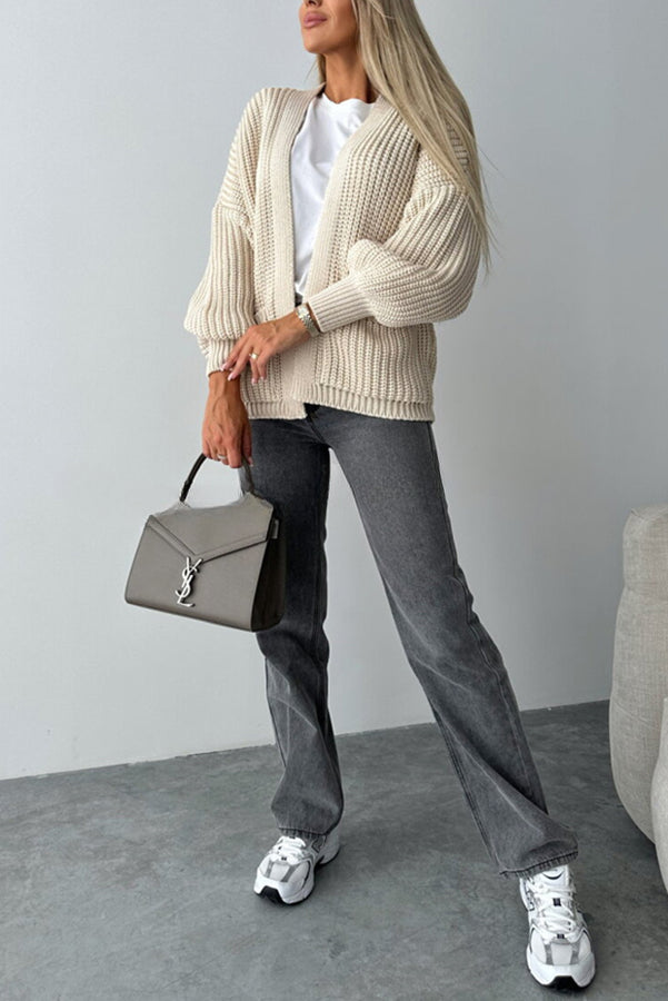 Coad Knitted Pocket Long Sleeved Cardigan