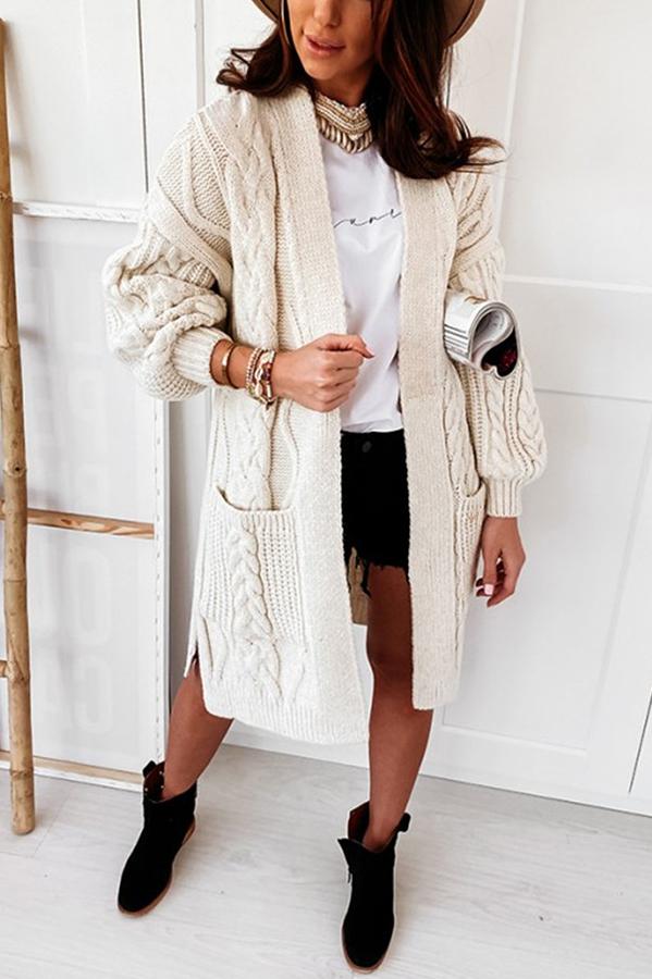 Big City Mood Cable Knit Cardigan