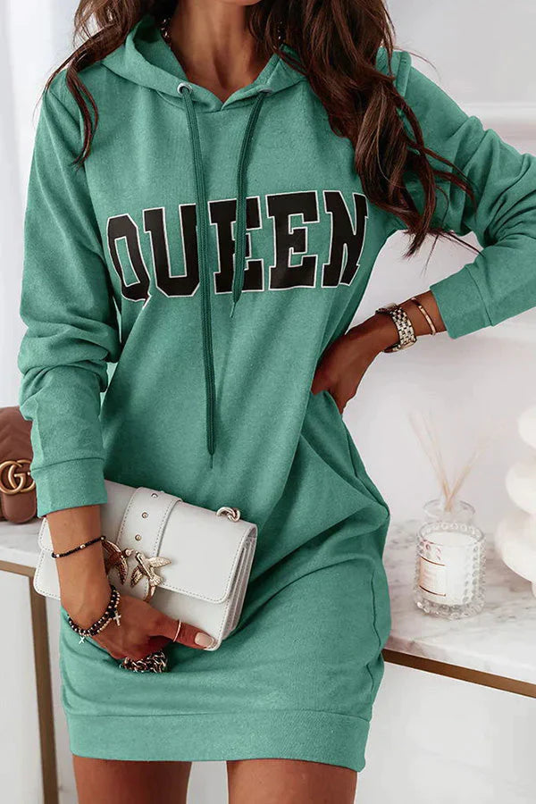 Queen of Comfort Hooded Mini Dress