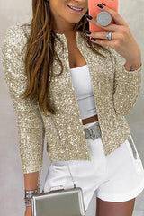 Fashion Casual Sequined Coat