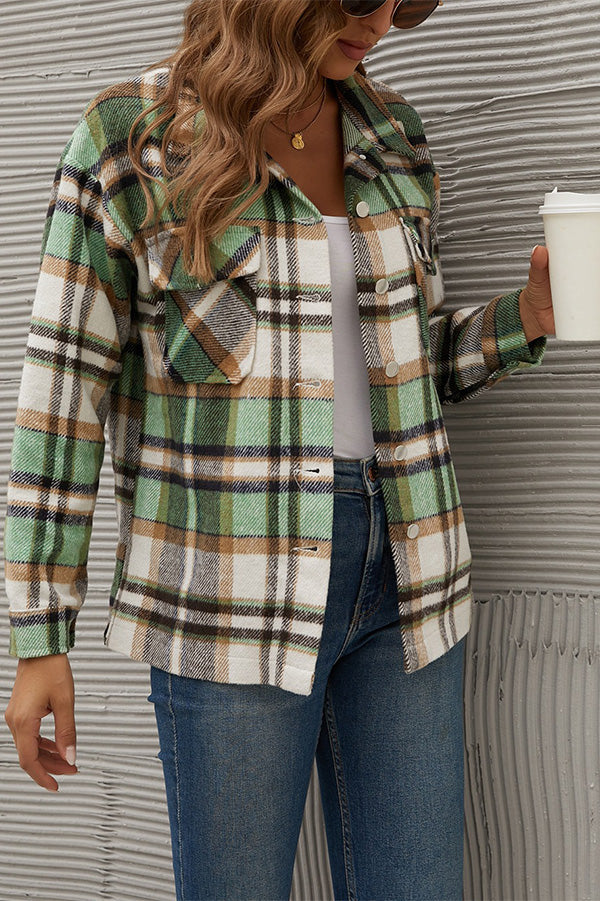 Women's Plaid Jacket Coat