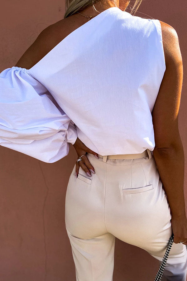 On This Perfect Day One Shoulder Blouse