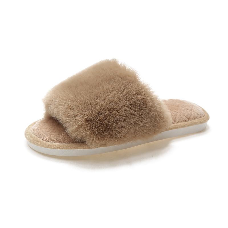 Plush Cross-floor Cotton Slippers