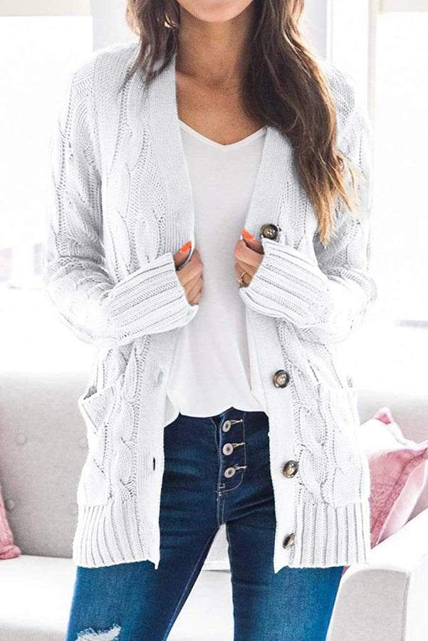 Harvest Horizon Cable Knit Cardigan