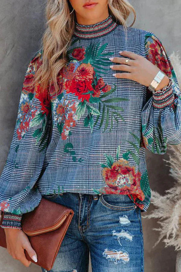 Fond Memories Floral Print Long Sleeve Top