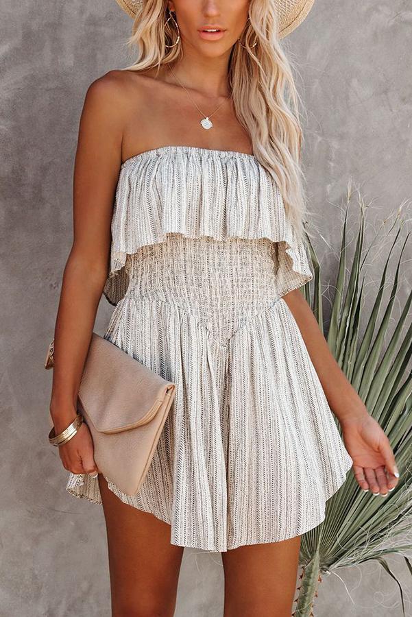 Neverending Summer Smocked Strapless Romper