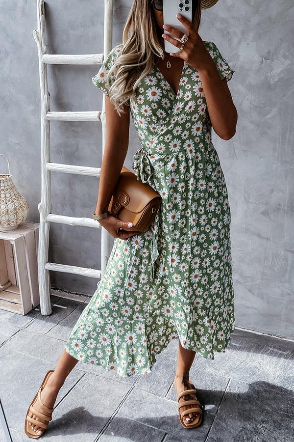 Loved By You Daisy Floral Midi Dress