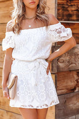 Naylor Off The Shoulder Lace Dress