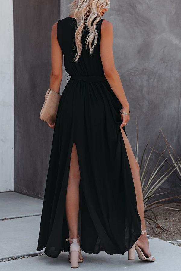 Dancing At Midnight Sleeveless Maxi Dress