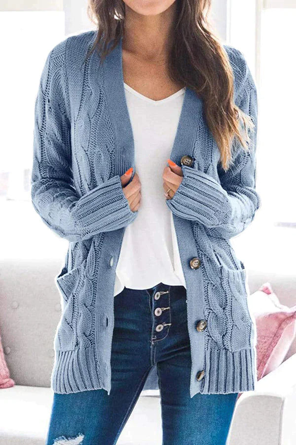 Harvest Horizon Cable Knit Cardigan