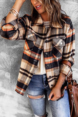 Women's Plaid Jacket Coat