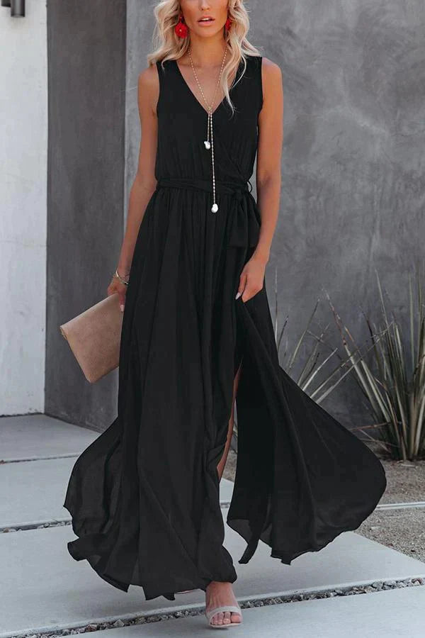 Dancing At Midnight Sleeveless Maxi Dress