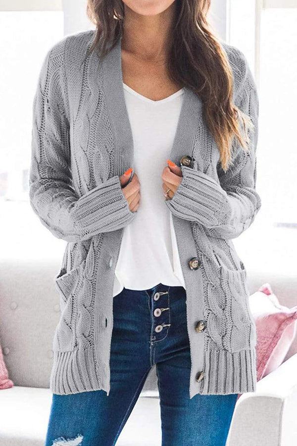 Harvest Horizon Cable Knit Cardigan